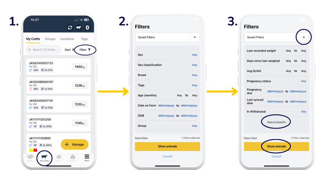 Filters mobile