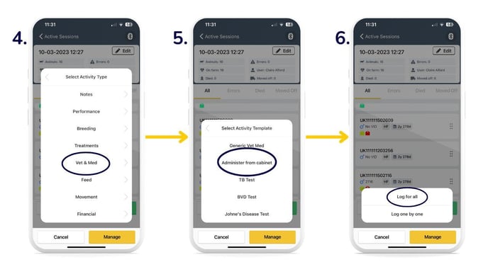 Logging medicine in Quick Scan_active sessions-1