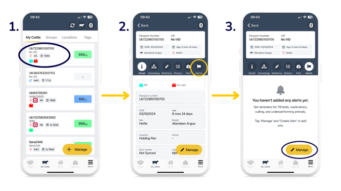 create alert against one